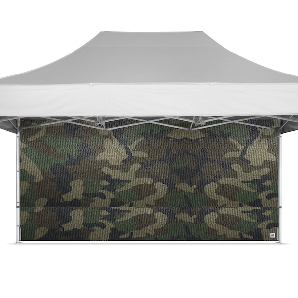 E-Z Up TAA Compliant Sidewall, 15' W x 15' H, Woodland Camo SWP3FXT15WC - main